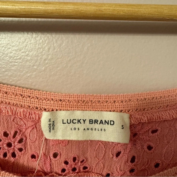 Lucky Brand Sleeveless Button Up Embroidered  Top Women Size S - Picture 10 of 15